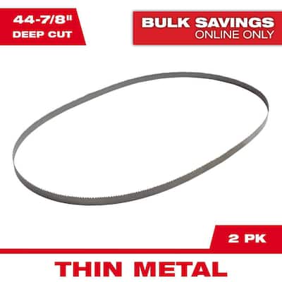 Milwaukee 44-7/8 in. 24 TPI Deep Cut Portable Bi-Metal Band Saw Blades (2-Pack) For M18 FUEL/Corded 48-39-0534