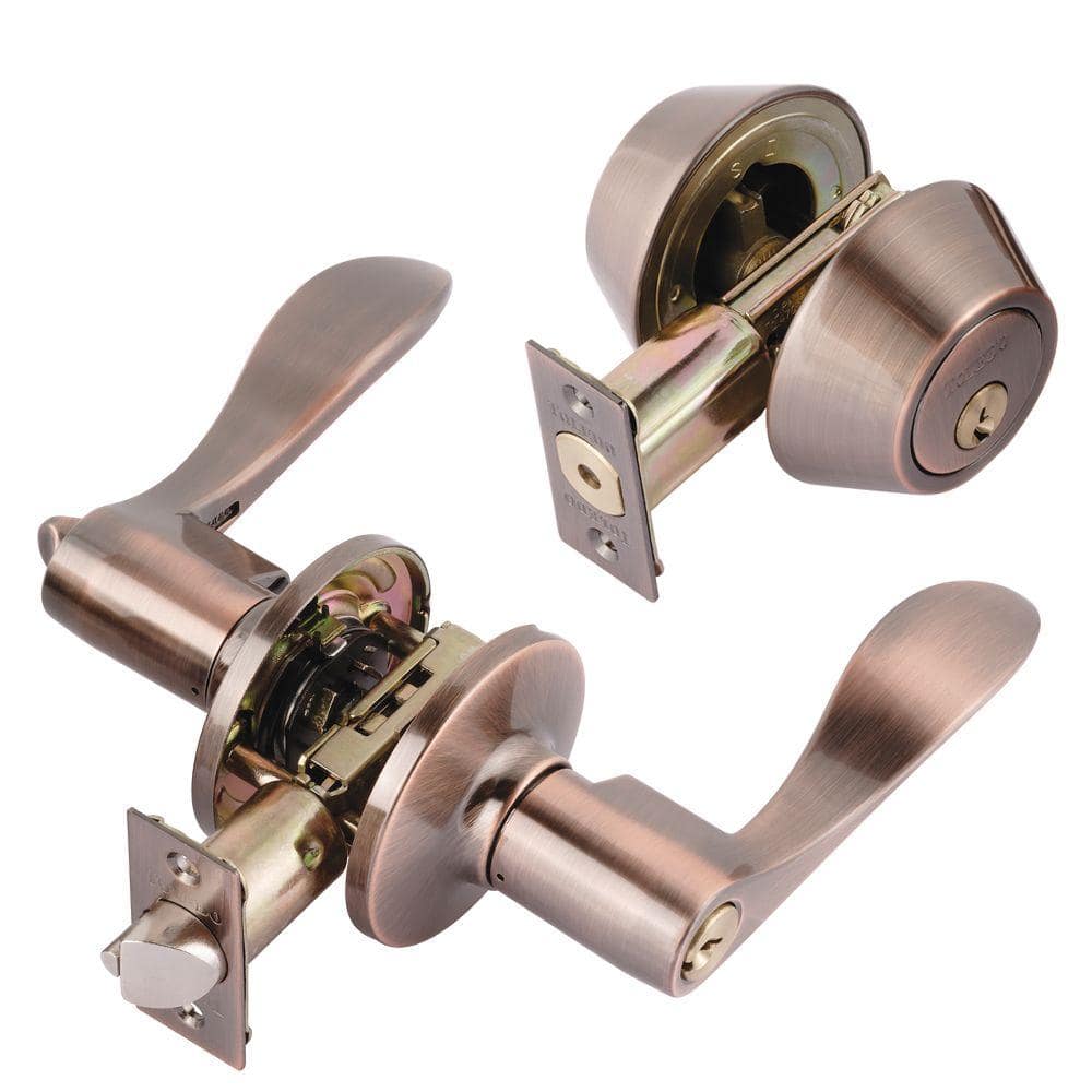 Jaen Double Cylinder Antique Copper Combo Set price history on PriceWatchPro