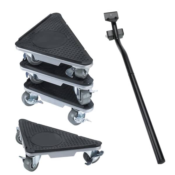 Angel Sar Furniture Movers with 3 Wheels, 360° Rotation Wheels Double Bearing Roller Mute (4-Pack)