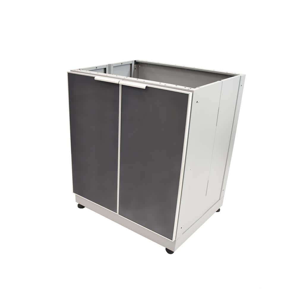 Slate Gray Aluminum Modular Outdoor Kitchen Cabinet