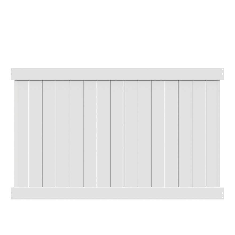 Bryce 5 ft. H x 8 ft. W White Vinyl Fence Panel (Unassembled) price history on PriceWatchPro