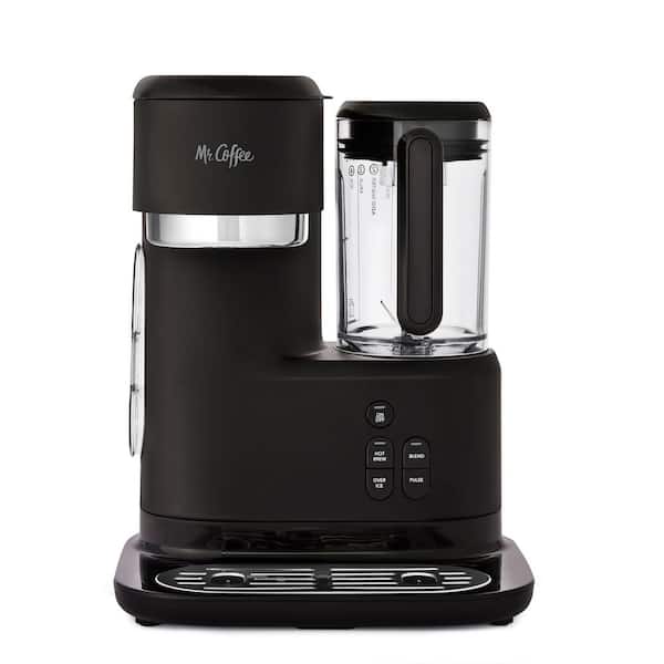 Single-Serve Cup Coffee Maker, Black Finish, Drip Coffee Maker with Frappe, Iced, and Hot Coffee Maker and Blender