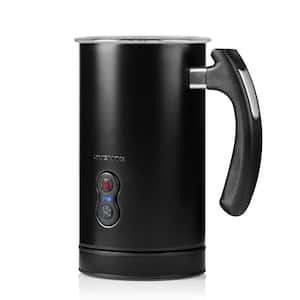 8 oz. Black Automatic Electric Milk Frother and Steamer Hot or Cold Froth Functionality Foam Maker and Warmer