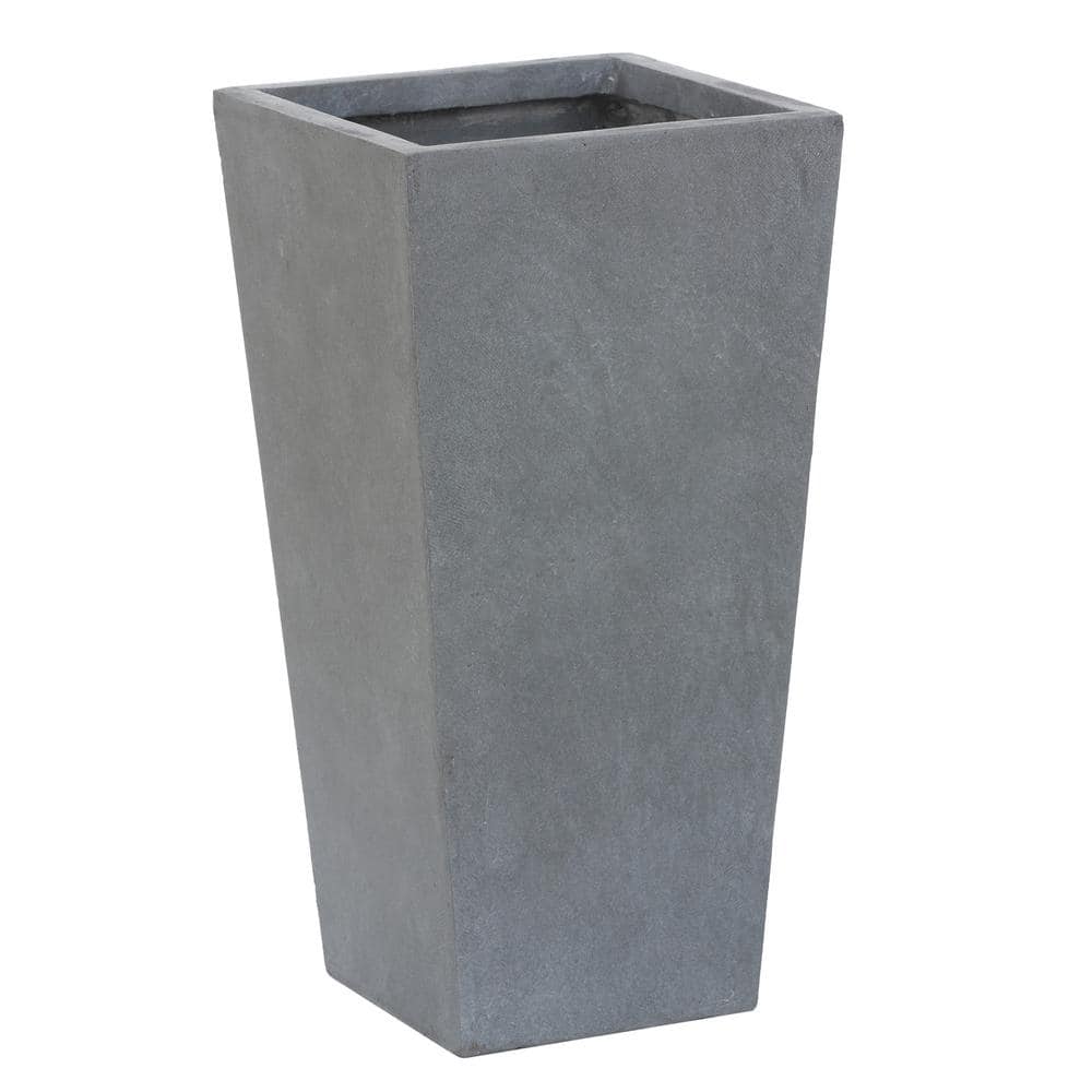 LuxenHome 24 2 In H Light Gray MgO Composite Decorative Pot WH032 LGY   Light Gray Mgo Luxenhome Plant Pots Wh032 Lgy 64 1000 