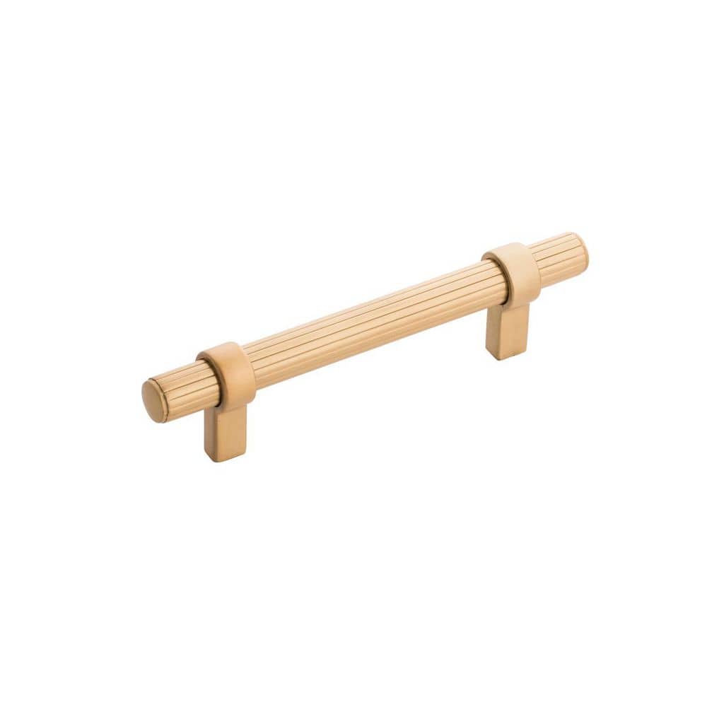 Sinclaire Collection 3-3/4 in. (96mm) Center to Center Brushed Golden Brass Bar Cabinet Pull price history on PriceWatchPro