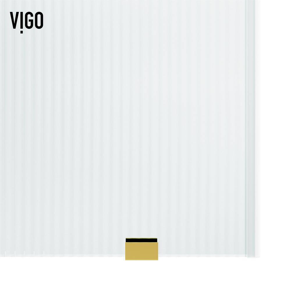 Elan E-Class 60" Frameless Sliding Shower Door in Matte Brushed Gold