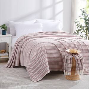 Agadir Pink 100% Cotton Full/Queen Blanket