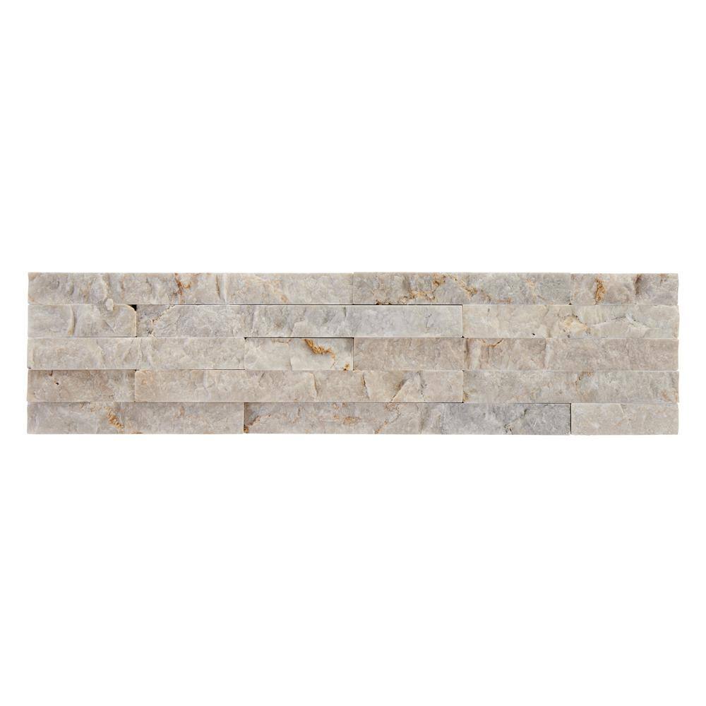 Vanilla Split Face Marble Wall Tile 3x12 for Bathroom and Kitchen