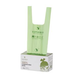 13 Gal. Eco-Friendly Biodegradable Compostable Trash Bags Heavy-Duty Handle Tie