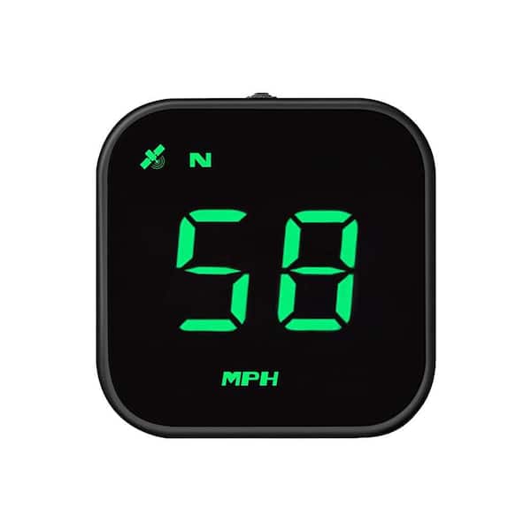 Digital GPS Speedometer with Head Up Display in Green (1-Pack)