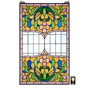 Eaton Place Tiffany-Style Stained Glass Window Panel