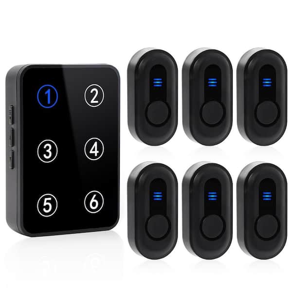 Commercial Wireless Nurse Call Pager System, with 500 ft. Range, LED Number Display, 38 Ringtones and Expandable Design