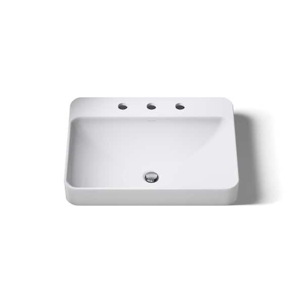 KOHLER Vox Vitreous China Vessel Sink in White K-2660-8-0