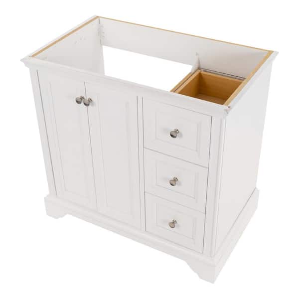 Stratfield 30 in. W x 22 in. D x 34 in. H Bath Vanity Cabinet Only in White Stratfield 30 in. W x 22 in. D x 34 in. H Bath Vanity Cabinet Only in White