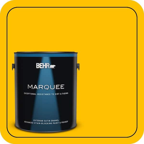 BEHR MARQUEE 1 gal. #360B-7 Center Stage Satin Enamel Exterior Paint & Primer