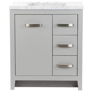 Blakely 31 in. W x 19 in. D Bath Vanity in Sterling Gray with Stone Effects Vanity Top in Lunar with White Sink