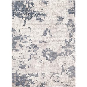 Jovita Gray 6 ft. 7 in. x 9 ft. 6 in. Abstract Area Rug