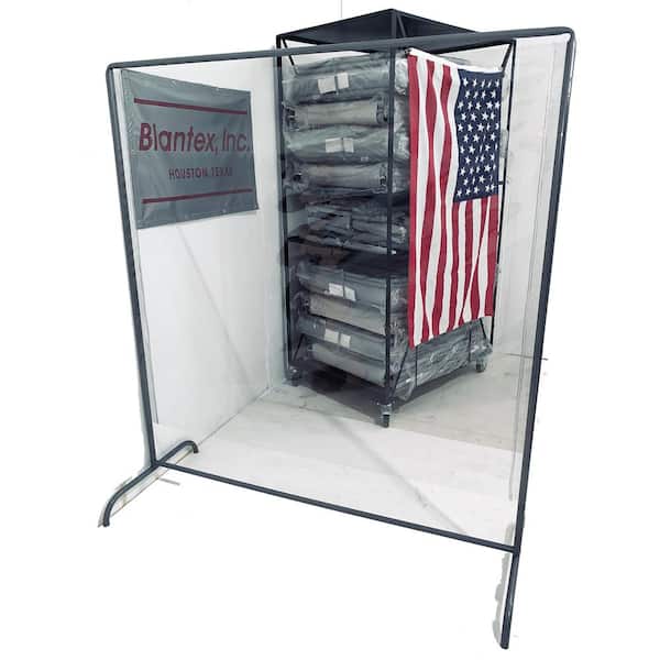 Blantex 62 in. x 70 in. Clear Partition