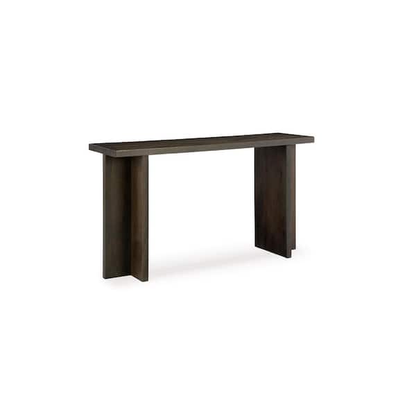 Signature DESIGN BY ASHLEY Jalenry 53 in. Brown Rectangle Wood Console Table