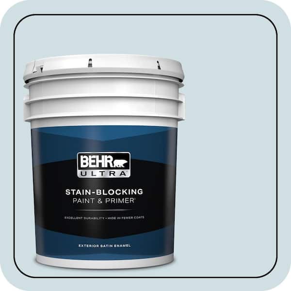 BEHR ULTRA 5 gal. Home Decorators Collection #HDC-CT-16B Waterfall Satin Enamel Exterior Paint & Primer