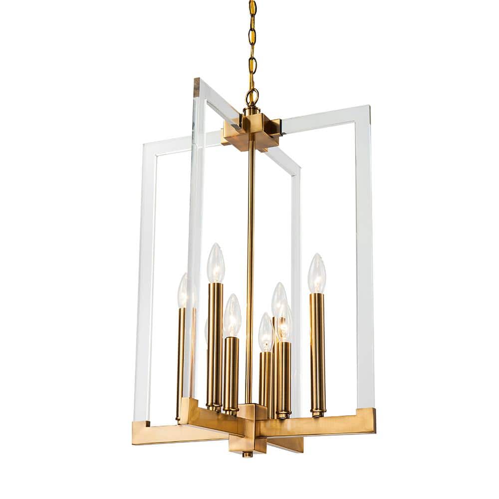 Itzayana 7-Light Bronze Geometric Candlestick Chandelier