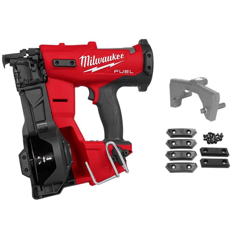 M18 FUEL 18-Volt Lithium-Ion Brushless Cordless Coil Roofing Nailer w/ Vinyl Siding Tip and Replacement Wear Pads price history on PriceWatchPro