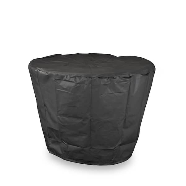 TIKI Propane Fire Pit Cover, Use With Propane Fire Pit Base and Table Attachment, Weatherproof, Black