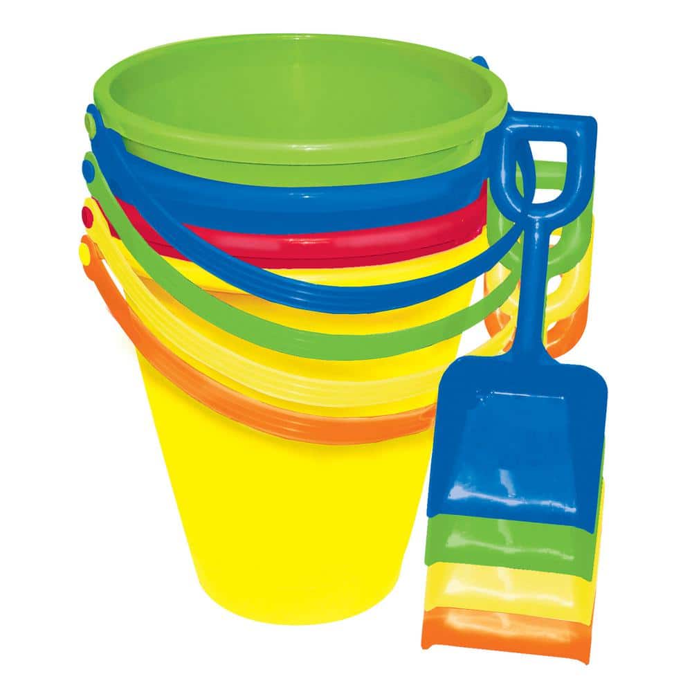 48 Wholesale Large Bucket And Shovel 2.50 48/case. Asst Colors