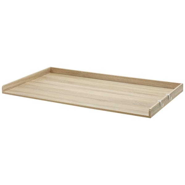 Washer Dryer Countertop 54 in. x 27 in. Laminate Countertop in Woodgrain Oak with Standard Edge for Laundry Room