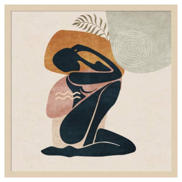 Amanti Art Lady by Emel Tunaboylu 1 Piece Framed Giclee Abstract Art Print 25 in. x 25 in.