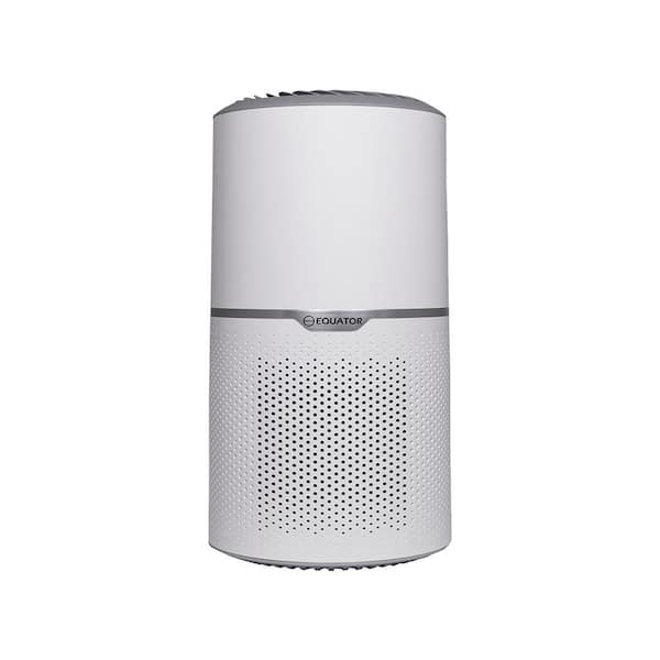 Equator 269 sq. ft. ION Smoke Remover in White with HEPA Filter 110V Tabletop Air Purifier/Sterilizer PET