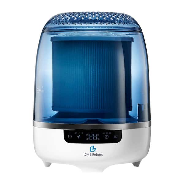 DH Lifelabs Aaira Plus Humidifier 538 sq. ft. Console Air Purifier in Blue with HOCI Technology