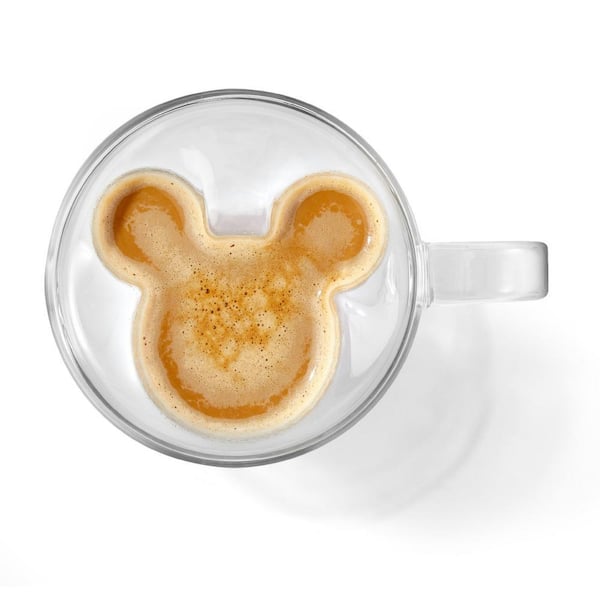 JoyJolt Disney Mickey 3D Double Wall Coffee Tea Mugs - 10 oz - (Set of 2)  JDS10752 - The Home Depot