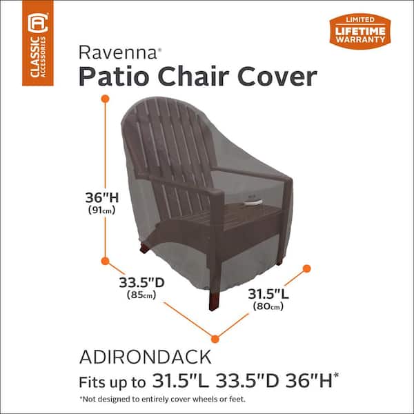 Classic Accessories Ravenna Patio Adirondack Chair Cover 
