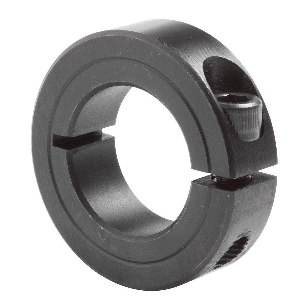 Climax Part RC-075-4H @ 90 Mild Steel 2 inch Length 5/16-18 x 3/8 Set Screw 1 1/2 inch OD Black Oxide Plating Rigid Coupling 3/4 inch bore 