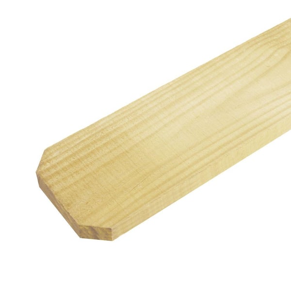 Unbranded 1 in. x 3-1/2 in. x 6 ft. Kiln-Dried Spruce Pine Fir Dog-Ear Fence Picket