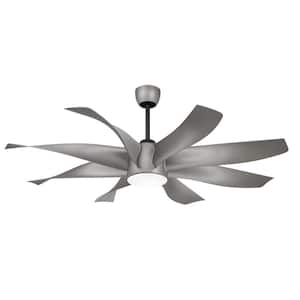 Dream Star 60 in. Integrated LED Indoor Graphite Steel Ceiling Fan with Light with Remote Control