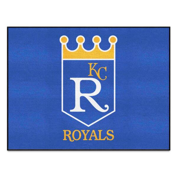 FANMATS MLB Kansas City Royals Blue 2 ft. x 2 ft. Round Area Rug