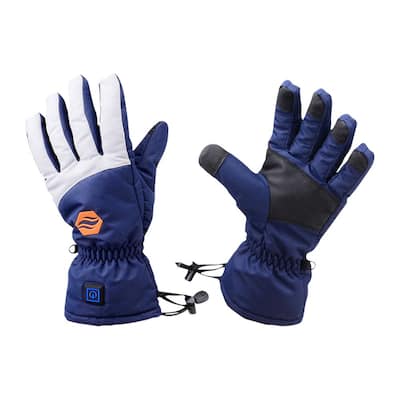 Large/X-Large Rechargeable Heated Gloves - 3 Level Heated Winter Gloves for Men and Women