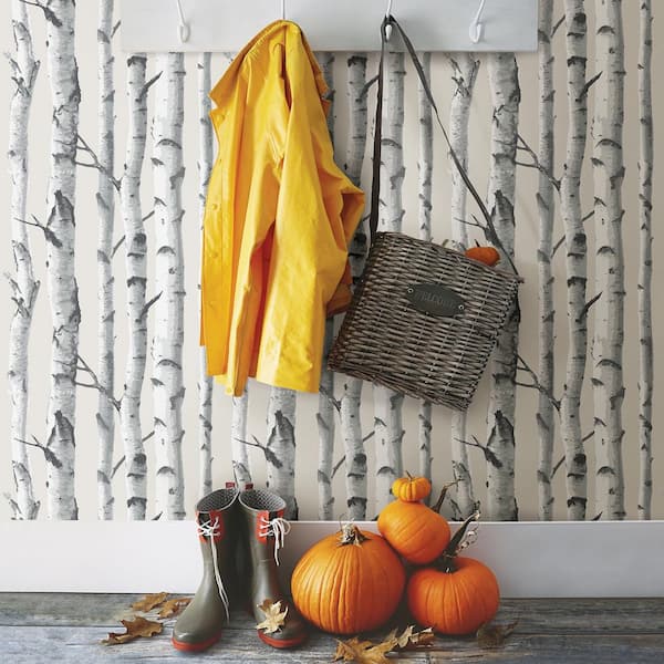 Birch Fabric Wallpaper and Home Decor  Spoonflower