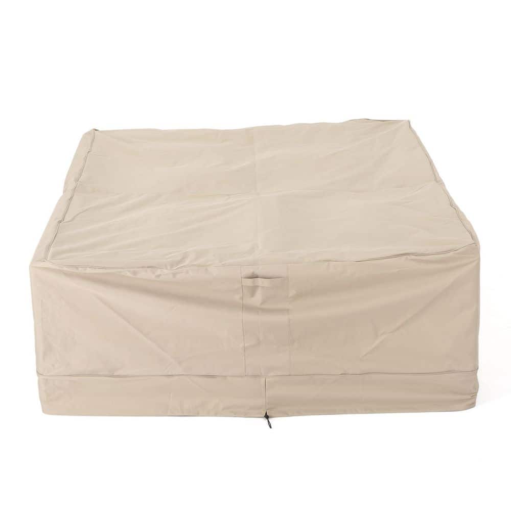 86 in. D x 65 in. W x 28 in. H Waterproof Patio Chat Set Cover in Beige price history on PriceWatchPro