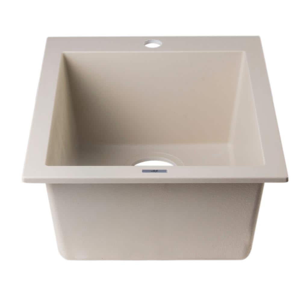 Biscuit Granite Composite Single Bowl Kitchen Sink