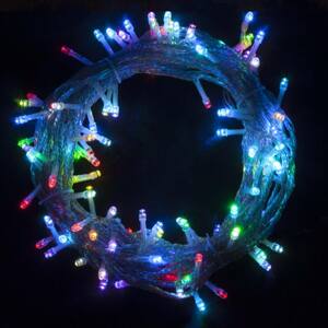 34 ft. 100-Light LED Multicolor Electric Powered String Lights