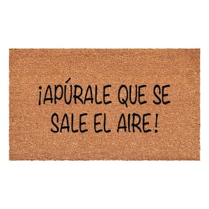 Apurale Que Se Sale El Aire Multi-Colored 17 in. x 29 in. Indoor or Outdoor Spanish Doormat