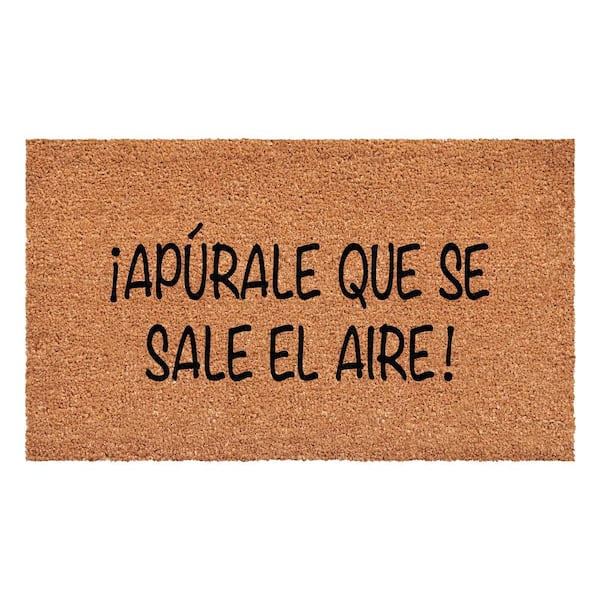Calloway Mills Apurale Que Se Sale El Aire Multi-Colored 17 in. x 29 in. Indoor or Outdoor Spanish Doormat