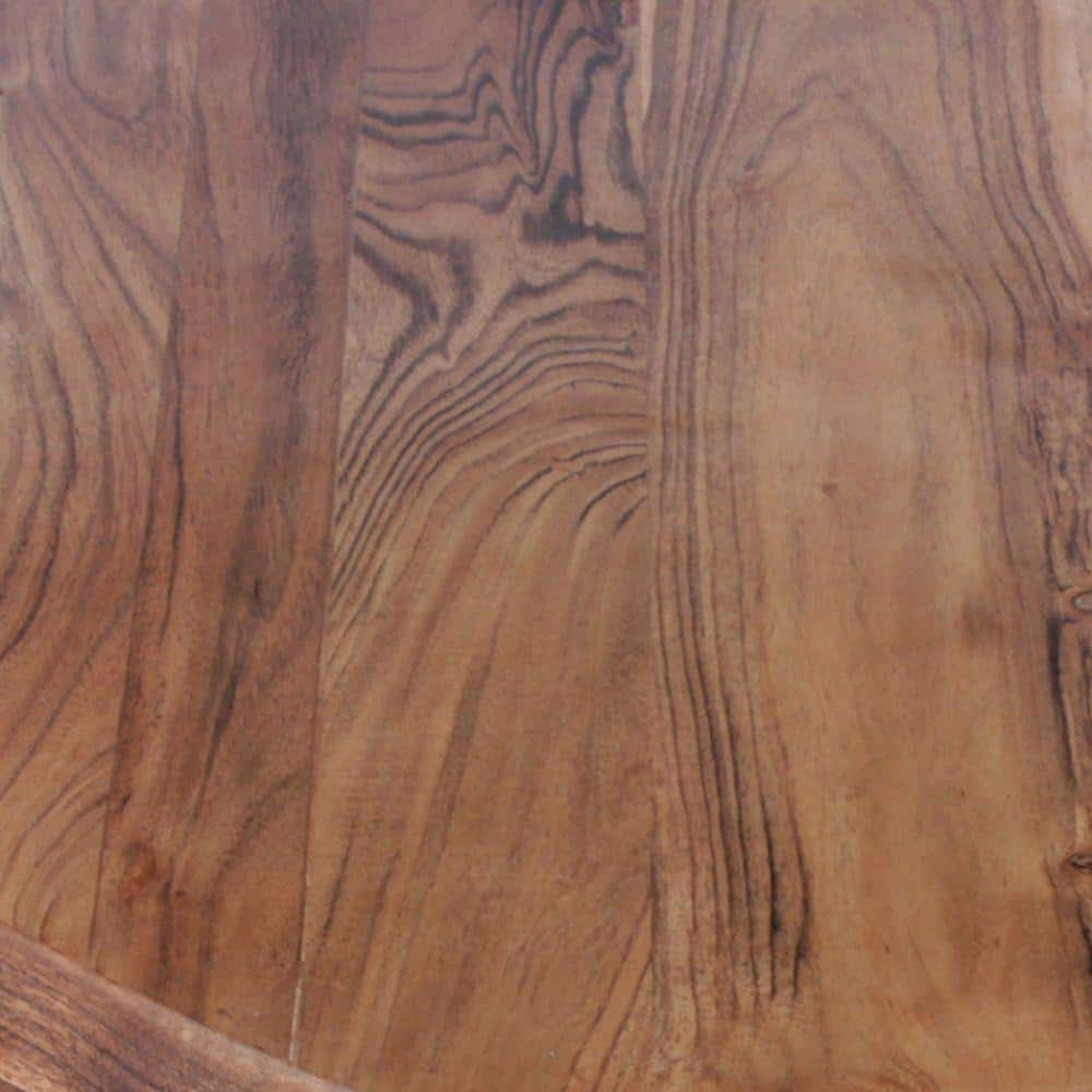 Natural Brown Acacia Wood Octagonal Coffee Table