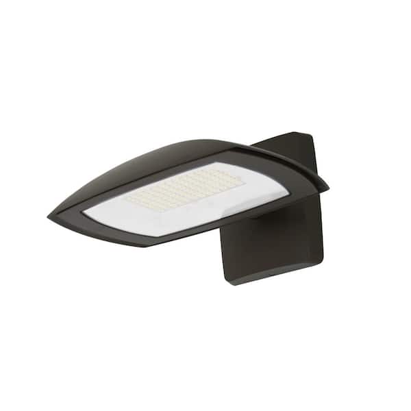 Commercial Electric 250W Equivalent Integrated LED Bronze Outdoor Wall/Flood Light, 8000 Lumens