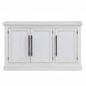 Warren White Wood 60 in. Sideboard Server