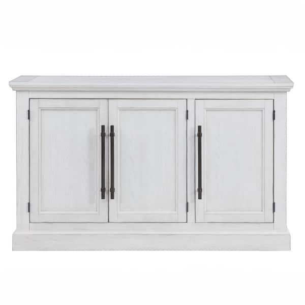 Steve Silver Warren White Wood 60 in. Sideboard Server