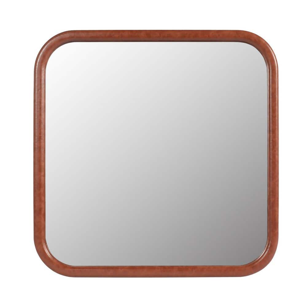 Modern 23.62 in. W x 23.62 in. H Square Composite Framed Wall Bathroom Vani